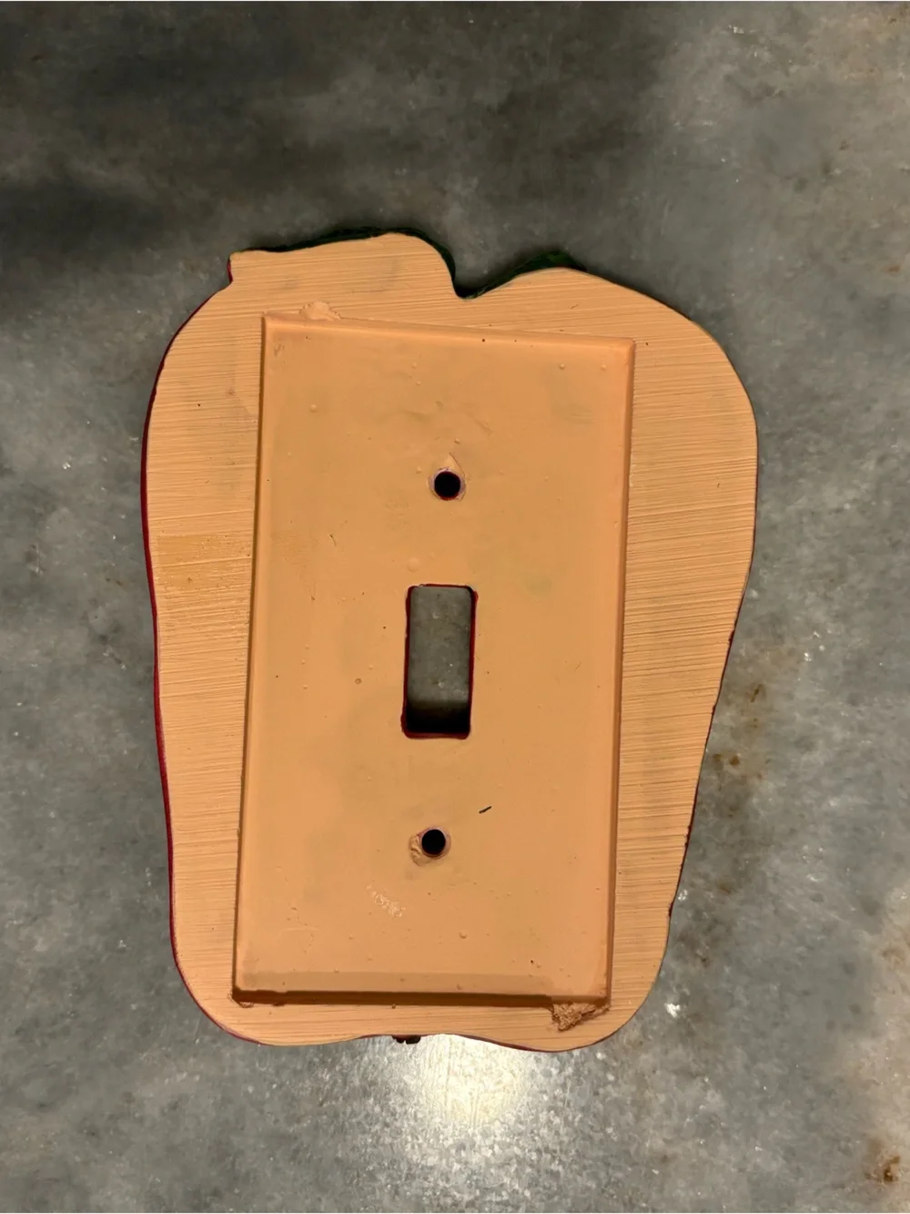 90s Country Kitchen Apple Light Switch Cover Face Plate Rustic Farmhouse VTG